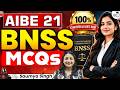 AIBE 21: BNSS 2023 Most Important MCQs & Expected Questions | Saumya Singh
