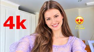 4K Lingerie Try On Haul See Everything Sheer Transparent Micro Bikini & See-through Dresses with me