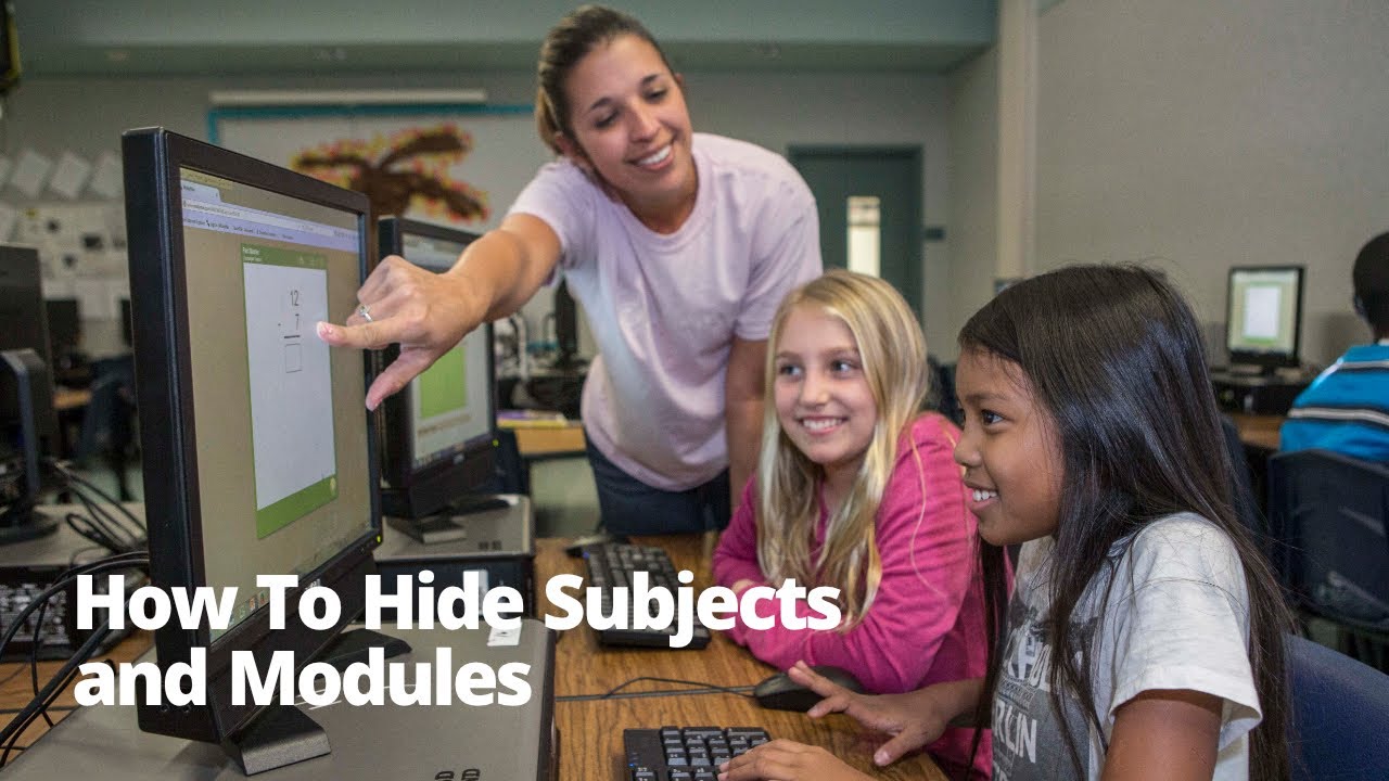 How To Hide Subjects and Modules - YouTube
