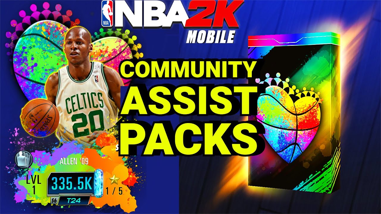 Building A Team With Community Assist Packs In NBA 2K Mobile - YouTube