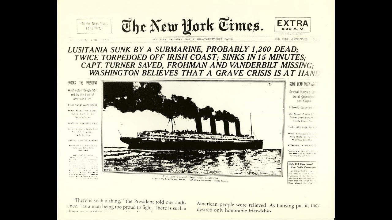 Film Classic Winsor Mccay Sinking Of The Lusitania