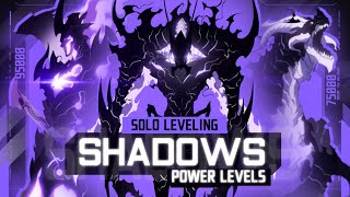 Shadows - Solo Leveling Power Levels 60Fps Spoilers
