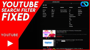Youtube Search Filter Not Working