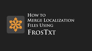 How to merge localization files using FrosTxt | SWBF2 modding tutorial