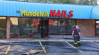 Brandmeldeanlage ermöglicht frühzeitige Alarmierung bei Brand in Nagelstudio in Mundelein, IL 28....