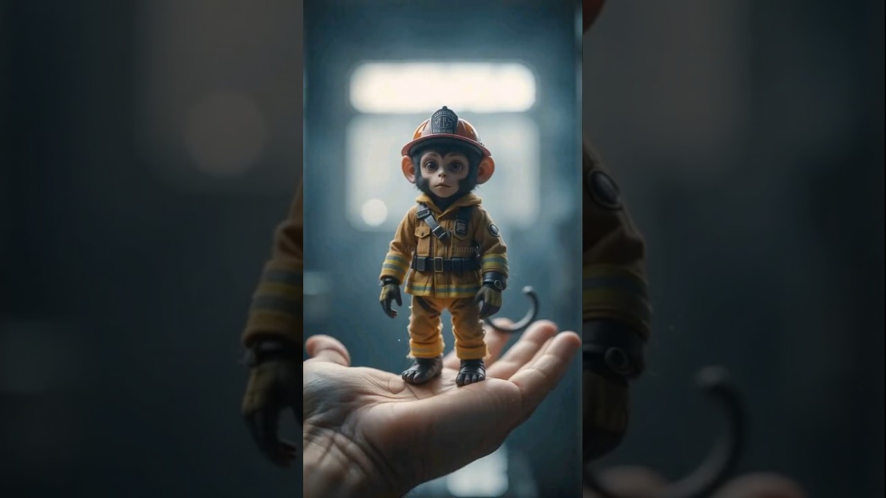 Friendship between dog and monkey since childhood 