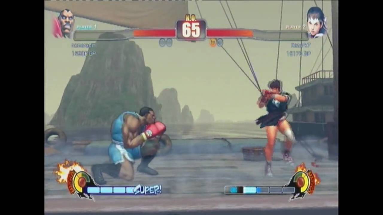 SF4 G1 match 19 - Kazurk7(Sakura) v (Balrog)