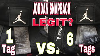 Jordan Supreme Snapback 1tag vs. 6tags legit?