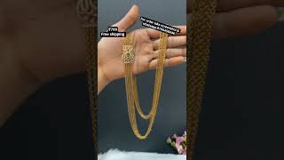 gold finishingchandraharam #jewellery #trendingjewellery #viralreels #shortsfeed