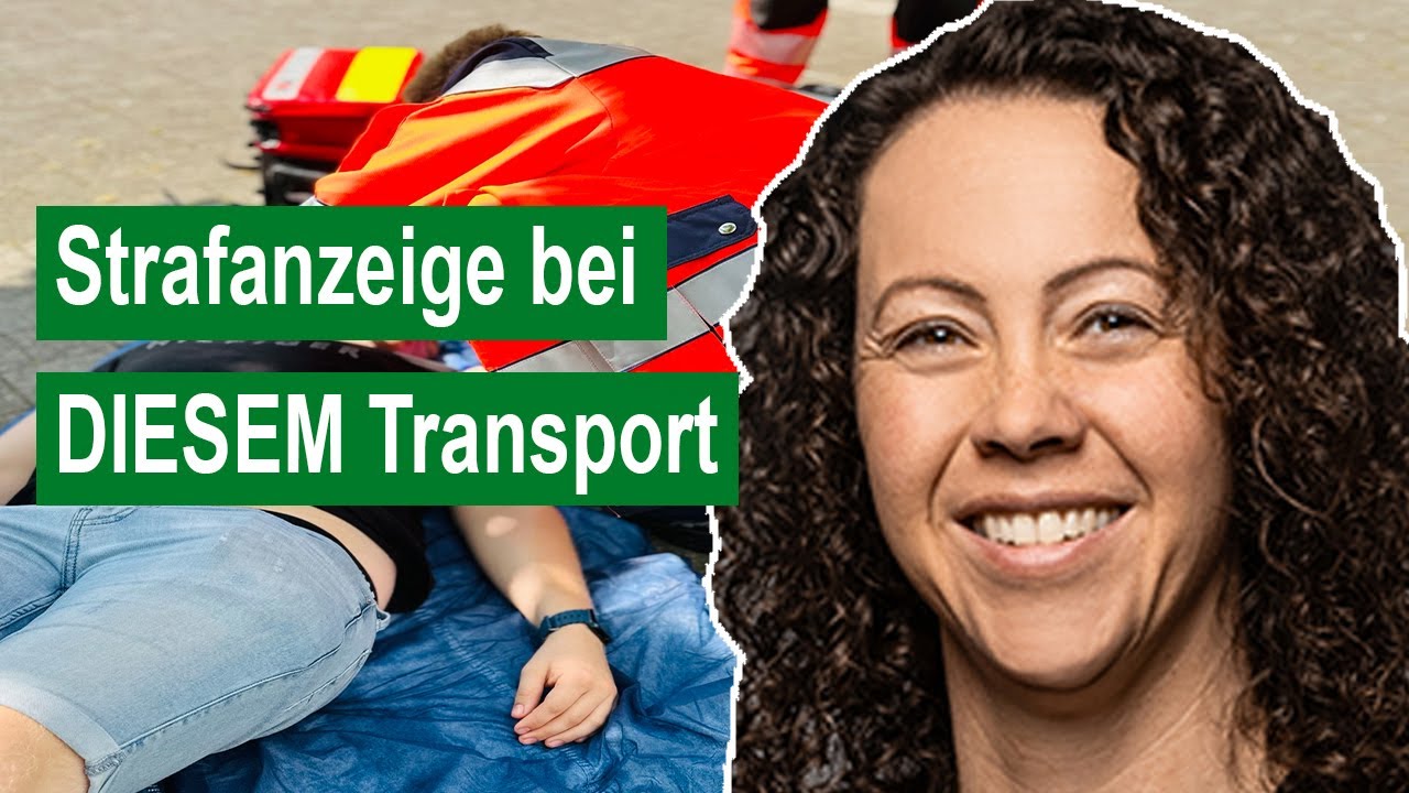 Anzeige wegen Freiheitsberaubung droht bei Transport!
