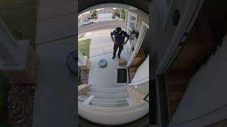 Ring camera caught our robot vacuum trying to escape 😭