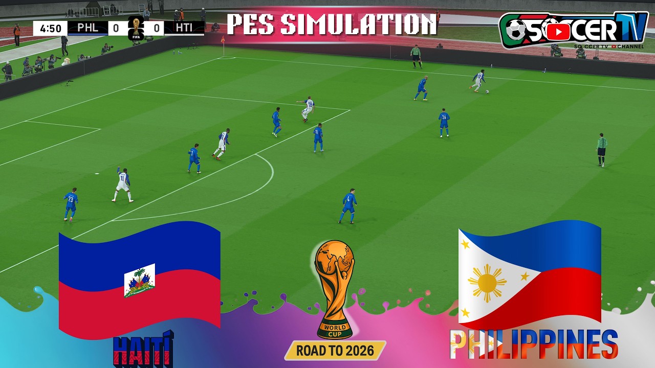 Гаити против Филиппин | Режим «Что если» ЧМ-2026 | Симуляция игрового процесса в PES (PC)