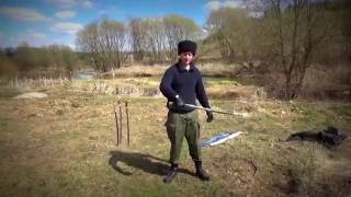 trained to use Cossack saber (lesson No. 3)