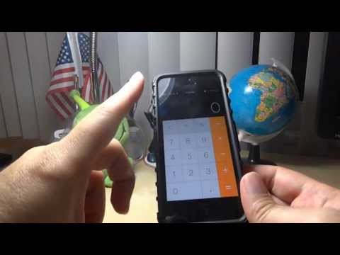 How to access the scientific functions of your calculator in your iPhone using the new IOS7