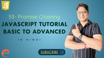 #53 Promise Chaining -Javascript Tutorial for beginners-#codewithpawar, In Hindi