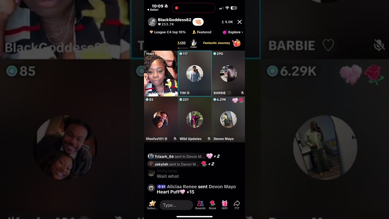 Brenay and Tim come on Black Goddess’s Live