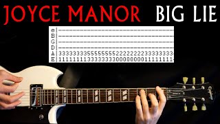 Joyce Manor Big Lie Guitar Lesson / Guitar Tab / Guitar Tabs / Guitar Chords / Guitar Cover