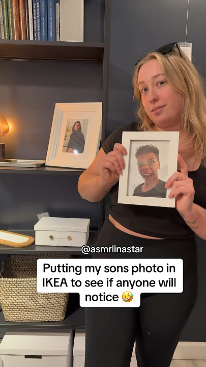 I put a PHOTO of my SON in IKEA to see if anyone would notice 🤣🤣🤣