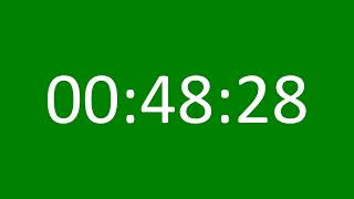 59 Minutes Countdown Timer Green Screen (No Sound) ⏱