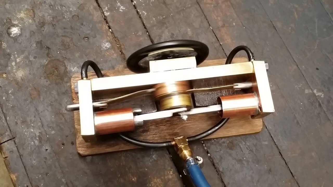 Home made steam engine - YouTube