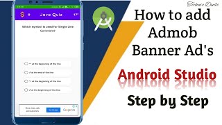 How to add Admob Banner Ads In Android Studio 2020