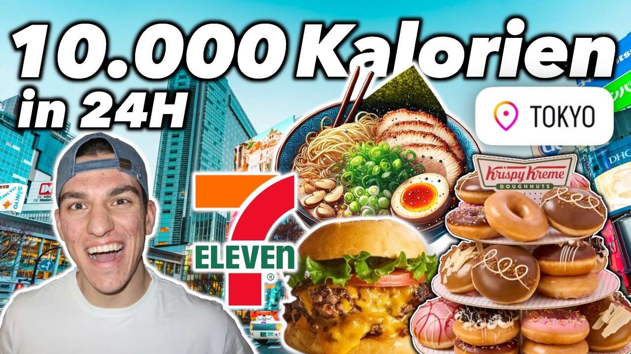 10.000 Kalorien in JAPAN (Tokyo)!!!! 🍔🍩🇯🇵
