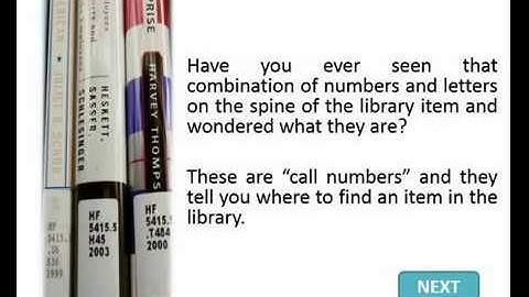 UMPLib - FINDING BOOKS IN THE LIBRARY