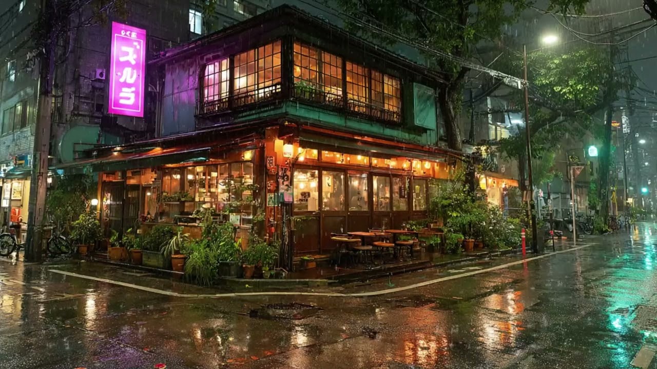 Kyoto Rain Lofi for Sleep 😴 | Insomnia Relief, Relaxing Rain Sounds
