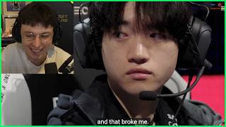 Caedrel Reacts To Emotional T1 VS DRX Worlds Finals Section Of Keria's Docu