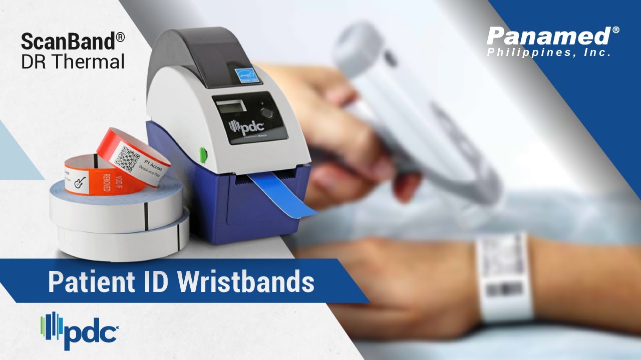 PDC® Scanband DR Thermal Patient ID Wristbands YouTube