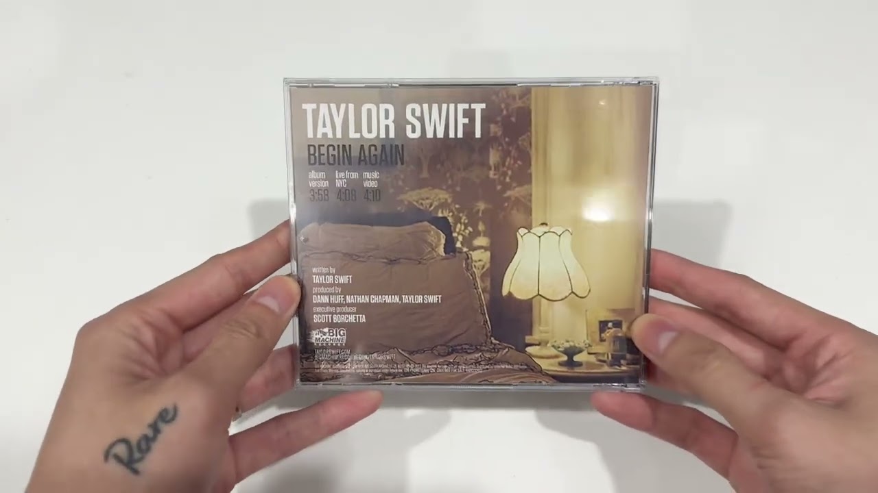 Unboxing] TAYLOR SWIFT - Begin Again (CD Single) - YouTube