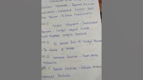 Alagappa University distance education Msc  Maths Complex analysis