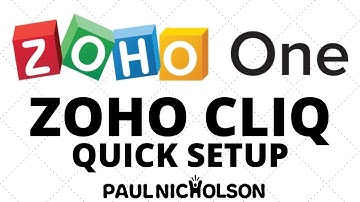 Zoho Cliq Quick Setup For Zoho ONE