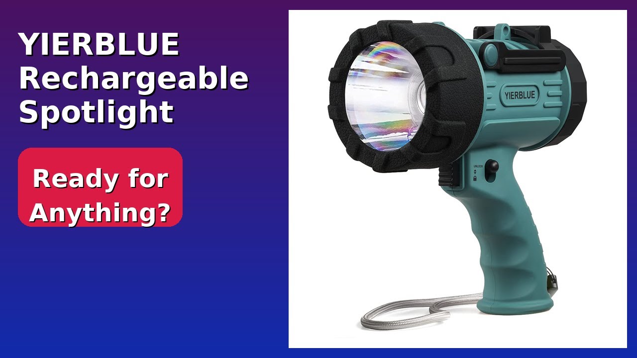 REVIEW (2025): YIERBLUE Rechargeable Spotlight SPOT-001. ESSENTIAL details.