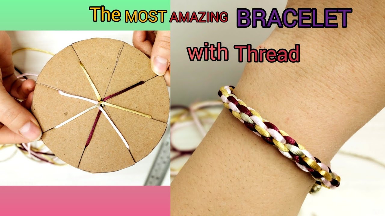 How to Make Thread Bracelet for Beginners ? DIY Macrame Bracelet - YouTube