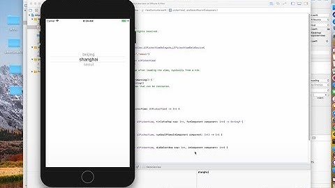IOS select function by using PickerView