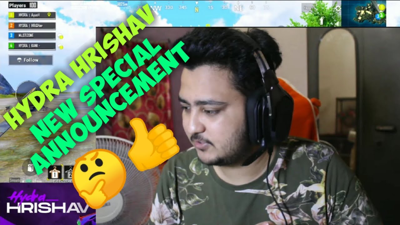 HYDRA HRISHAV NEW SPECIAL ANNOUNCEMENT | BGMI🤔