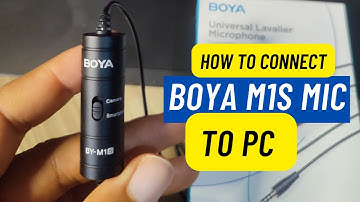How To Connect Boya M1S Microphone to PC (Ubuntu) and Configure Settings
