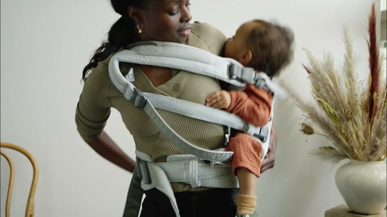 How to carry a baby on your back with Baby Carrier Harmony YouTube