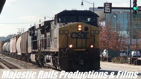 CSXT 96 CW44AC & 489 CW44AC Leads F716-31 NB Through Fayetteville NC W/A Beautiful 2nd Gen K5LA ￼