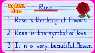 Essay on Rose | Rose Essay | 10 Lines on Rose in English | Essay on my favourite flower Rose screenshot 5