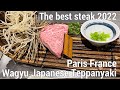 The Best Steak 2022 Japanese Kagoshima Wagyu Teppanyaki in Paris -Japanese Gourmet Food Fine Dining