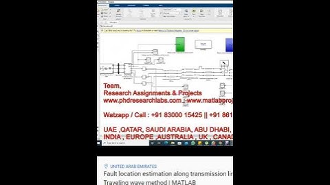 Fault location estimation along transmission line Impedance method & Traveling wave method -MATLAB