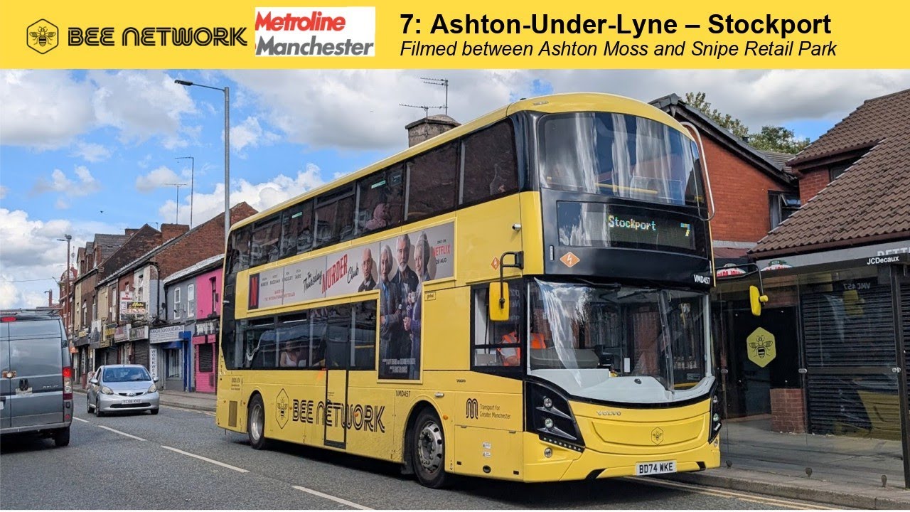 Bee-ZL 🐝 Bee Network - Metroline Manchester 7 service between Ashton Moss and Snipe Retail Park