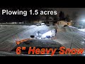 1 HOUR 15 MINS RAW SNOW REMOVAL 4K - BOSS 9'2" DXT W/ WINGS & D-FORCE