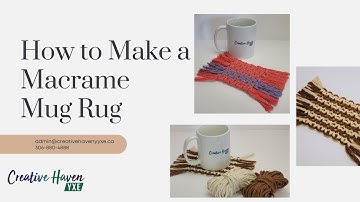 Macrame Mug Rug Tutorial