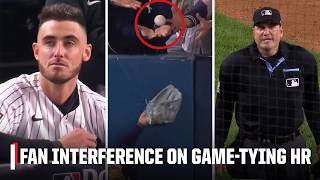 Yankees' game-tying home run OVERTURNED due to fan interference, eliminated in NLDS | MLB on ESPN screenshot 1