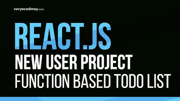 Learn React JS - Function Based - New user project - To Do list
