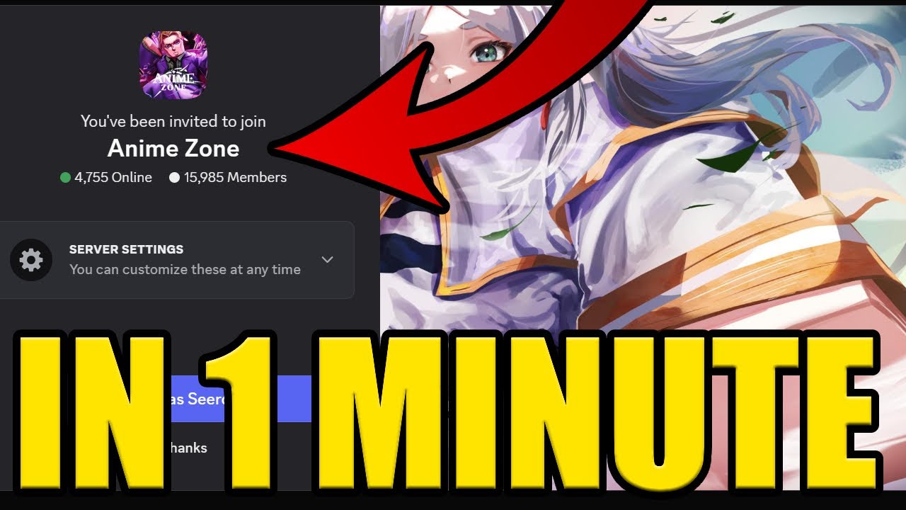 HOW to JOIN ANIME ZONE DISCORD SERVER PC & MOBILE - YouTube