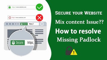 Mix content error - missing padlock issue